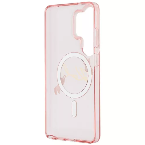 KARL LAGERFELD tok SAMSUNG S26 Ultra KLHMS26L5HKSCAP (Magnetic IML KC Script) rózsaszín