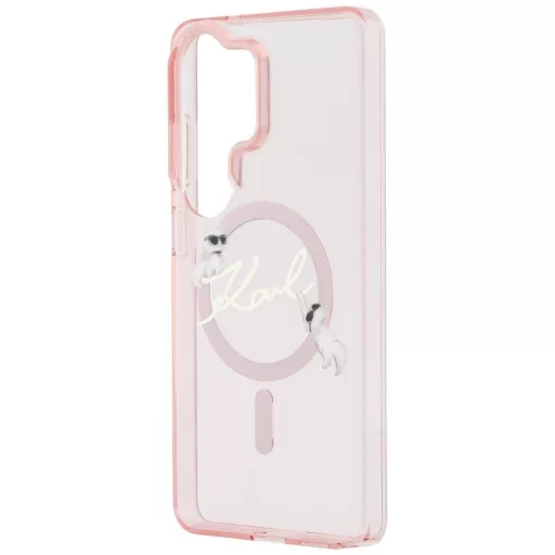 KARL LAGERFELD tok SAMSUNG S26 Ultra KLHMS26L5HKSCAP (Magnetic IML KC Script) rózsaszín