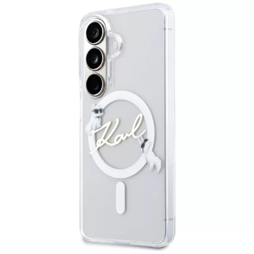 KARL LAGERFELD tok SAMSUNG S26 Plus KLHMS26M5HKSCAH (Magnetic IML KC Script) átlátszó