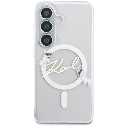 KARL LAGERFELD tok SAMSUNG S26 Plus KLHMS26M5HKSCAH (Magnetic IML KC Script) átlátszó