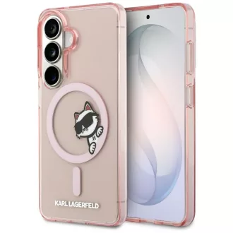   KARL LAGERFELD tok SAMSUNG S26 KLHMS26S6HCPSCP (Magnetic IML Peekaboo Choupette) rózsaszín
