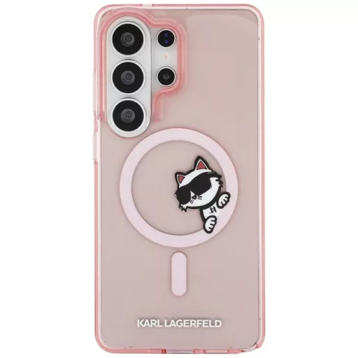KARL LAGERFELD tok SAMSUNG S26 Ultra KLHMS26L6HCPSCP (Magnetic IML Peekaboo Choupette) rózsaszín