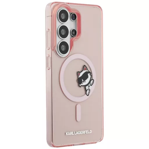 KARL LAGERFELD tok SAMSUNG S26 Ultra KLHMS26L6HCPSCP (Magnetic IML Peekaboo Choupette) rózsaszín