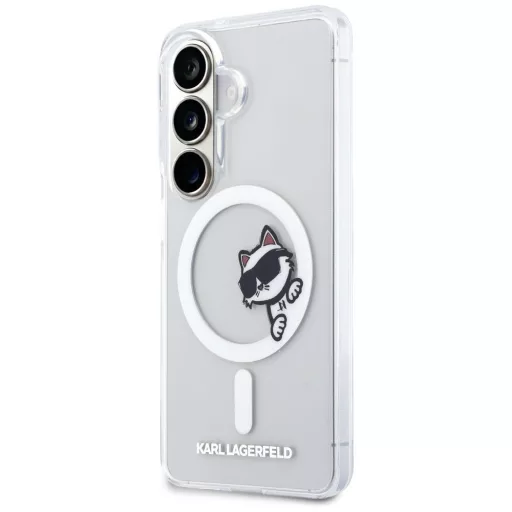 KARL LAGERFELD tok SAMSUNG S26 Plus KLHMS26M6HCPSCT (Magnetic IML Peekaboo Choupette) átlátszó
