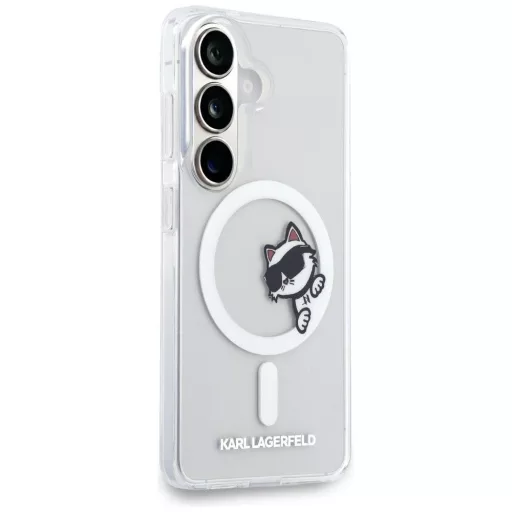 KARL LAGERFELD tok SAMSUNG S26 Plus KLHMS26M6HCPSCT (Magnetic IML Peekaboo Choupette) átlátszó