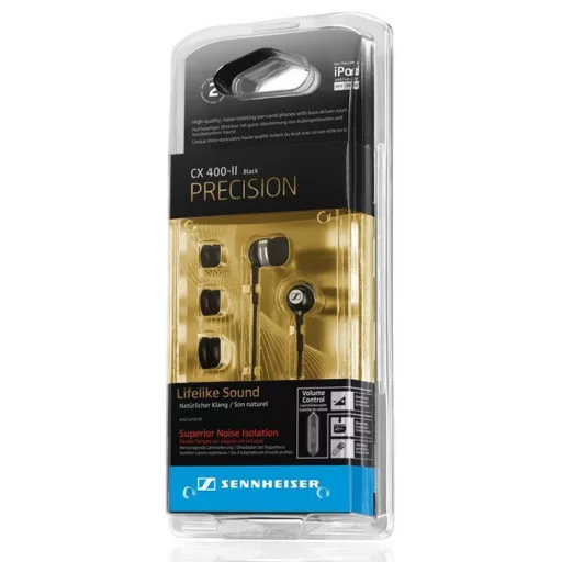 Vezetékes fülhallgató Jack 3,5 mm Sennheiser CX 400-II Precision Fekete