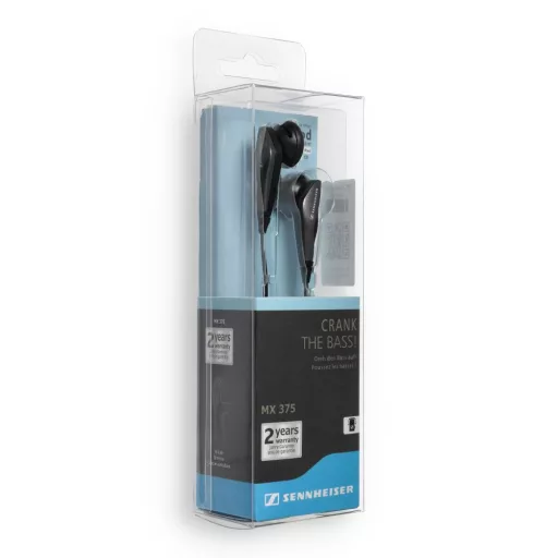 Vezetékes fülhallgató Jack 3,5 mm Sennheiser MX375 Fekete