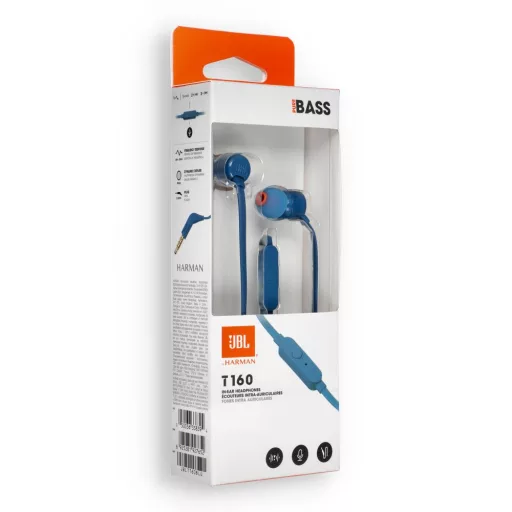 JBL T160BL vezetékes fejhallgató kék