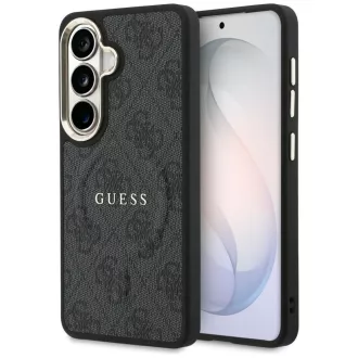   GUESS 4G Embossed Ring MagSafe kompatibilis tok Samsung S26 GUHMS26SP4MSEGCK fekete