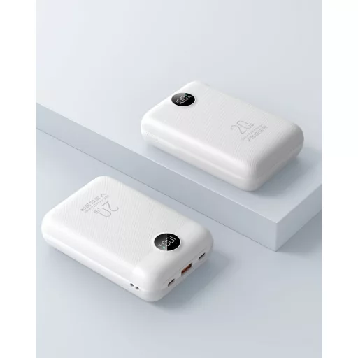 Veger S20 (W2081) powerbank 20000 mAh PD QC3.0 2A 22,5W – fehér