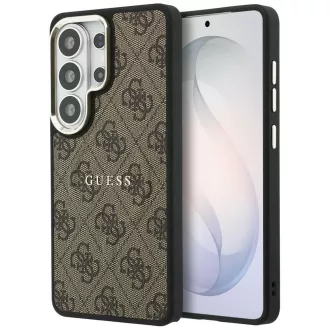   GUESS GUHMS26LP4MSEGCW Samsung S26 Ultra tok 4G Embossed Ring MagSafe barna