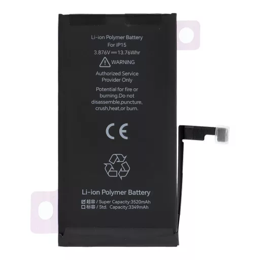 JCID Diagnosable Genuine akkumulátor iPhone 15 (high capacity)
