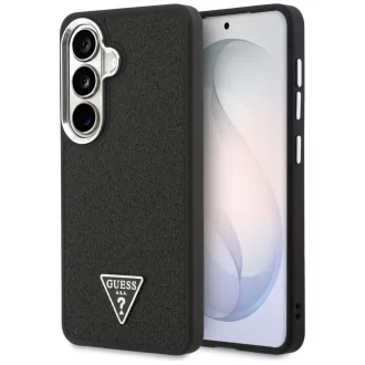   GUESS Fixed Glitter Triangle MagSafe kompatibilis tok Samsung S26 GUHMS26SPFGTSCMK fekete