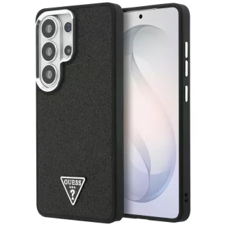   GUESS Fixed Glitter Triangle MagSafe kompatibilis tok Samsung S26 Ultra GUHMS26LPFGTSCMK fekete