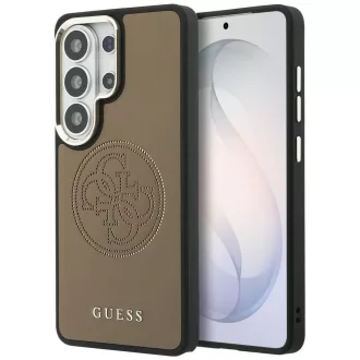   GUESS Perforated Logo MagSafe kompatibilis tok Samsung S26 Ultra GUHMS26L5PG4SRGW barna