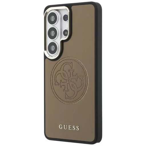 GUESS Perforated Logo MagSafe kompatibilis tok Samsung S26 Ultra GUHMS26L5PG4SRGW barna