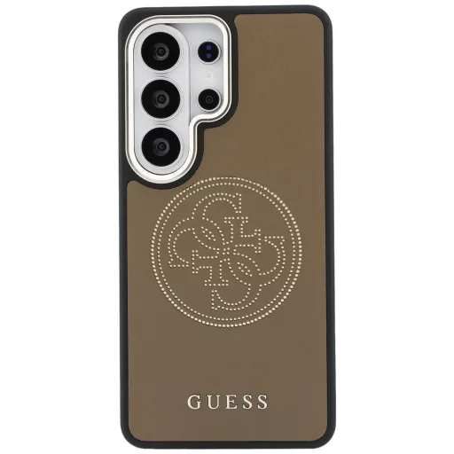 GUESS Perforated Logo MagSafe kompatibilis tok Samsung S26 Ultra GUHMS26L5PG4SRGW barna
