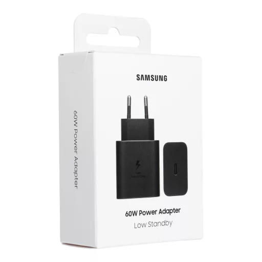 Samsung gyári USB-C töltő PD 3A 60W EP-T6010NBEGWW fekete (bliszter)