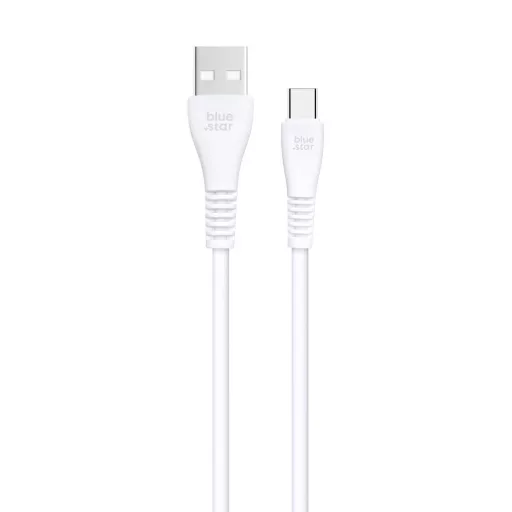 Blue Star PJ-DG4-A USB-A – USB-C kábel 2A 12W 1 m – fehér