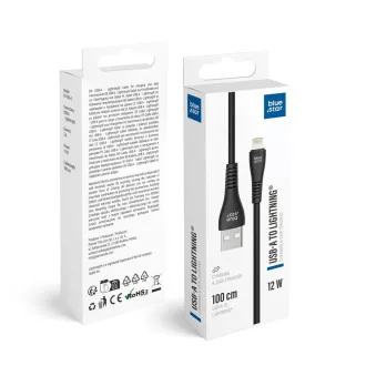   Blue Star PJ-DG5-A USB-A – Lightning kábel 2A 12W 1 m – fekete