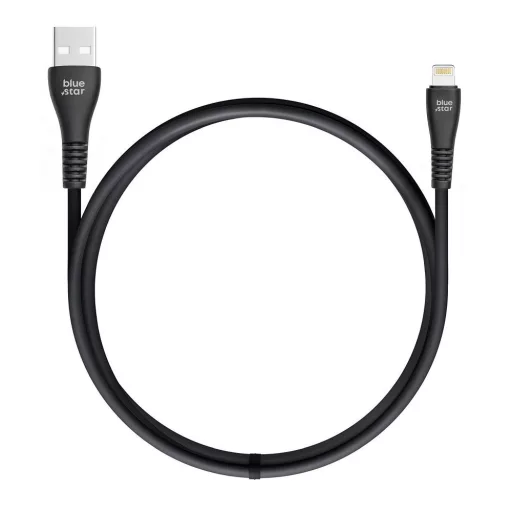 Blue Star PJ-DG5-A USB-A – Lightning kábel 2A 12W 1 m – fekete