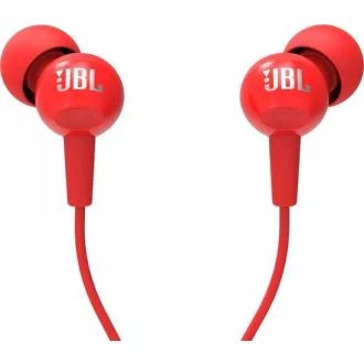 JBL C100Si vezetékes fülhallgató jack 3,5 mm piros