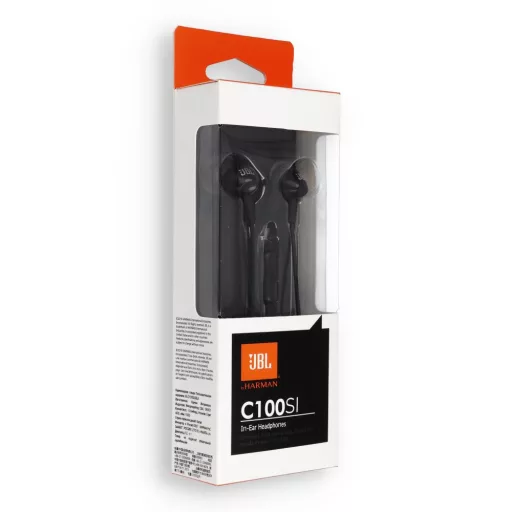 JBL C100Si vezetékes fülhallgató jack 3,5 mm fekete