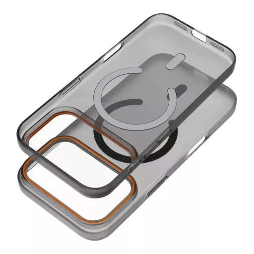 iPhone 16e (SE4 2025) / 17e tok Go Orange MagSafe kompatibilis Fekete