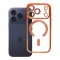 iPhone 17 PRO Electro Mag Cover tok – Magsafe kompatibilis – narancssárga