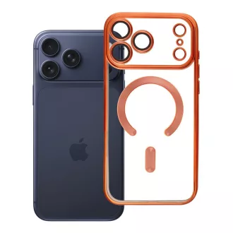   iPhone 17 PRO MAX Electro Mag Cover tok – Magsafe kompatibilis – narancssárga