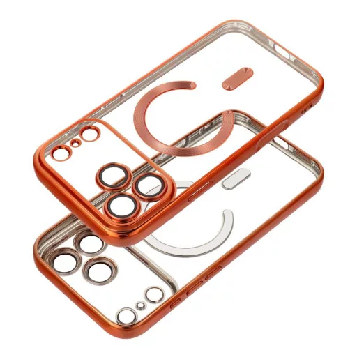 iPhone 17 PRO MAX Electro Mag Cover tok – Magsafe kompatibilis – narancssárga