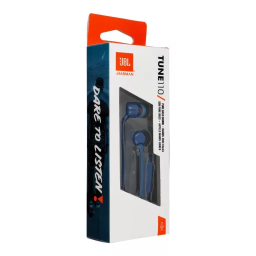 JBL T110 vezetékes fülhallgató jack 3,5 mm kék