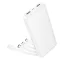 Hoco J163 powerbank 10000 mAh 2A, négy beépített kábellel: USB-A + USB-C + Lightning + Micro USB – fehér