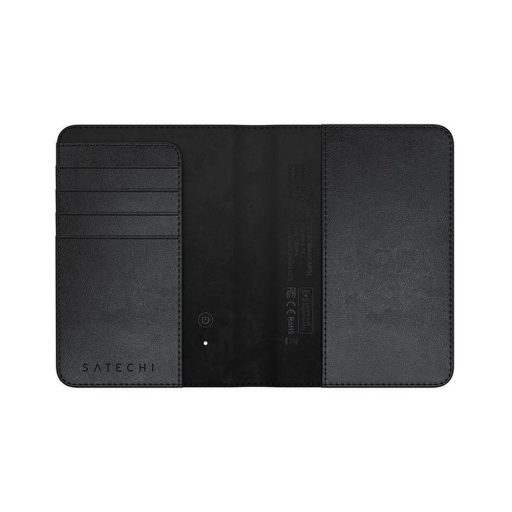 Satechi FindAll útlevéltok formájú lokátor vegán bőr ST-VPCK Apple Find My kompatibilis fekete