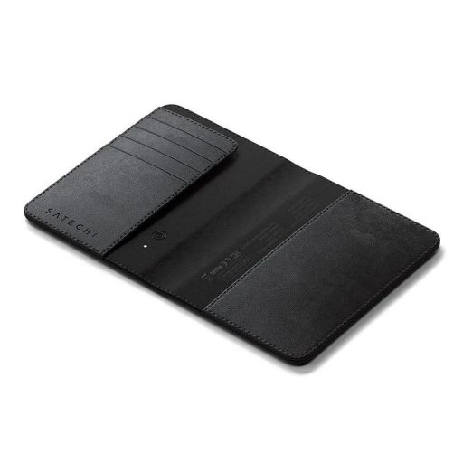 Satechi FindAll útlevéltok formájú lokátor vegán bőr ST-VPCK Apple Find My kompatibilis fekete