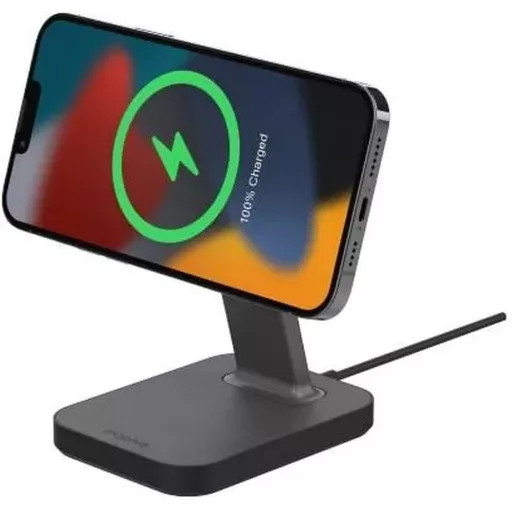 Mophie Snap+ 15W MagSafe-kompatibilis vezeték nélküli töltő fekete