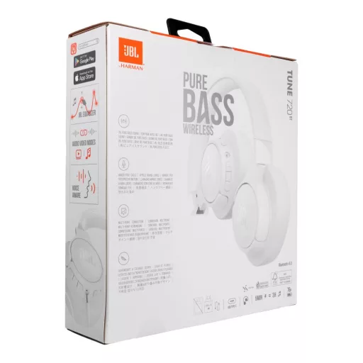 JBL Tune 720BT vezeték nélküli fejhallgató fehér