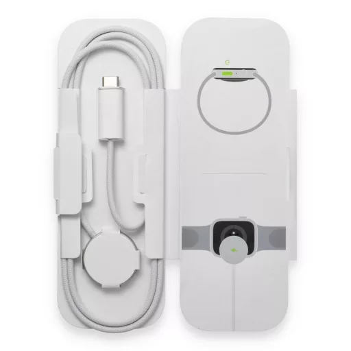 Apple Watch mágneses gyorstöltő USB-C kábellel MT0H3ZM/A 1 m fehér bulk