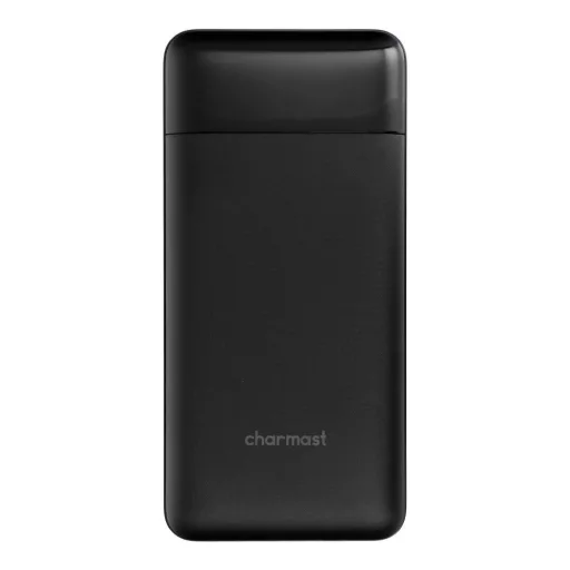 Charmast W2089 PD3.0 3A 22,5W 20000 mAh powerbank beépített USB-A / USB-C / Lightning / Micro USB kábelekkel fekete