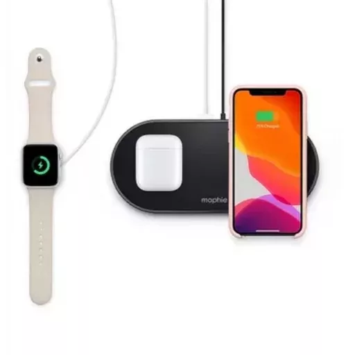 Mophie Universal Wireless Dual vezeték nélküli töltő 2x10W fekete