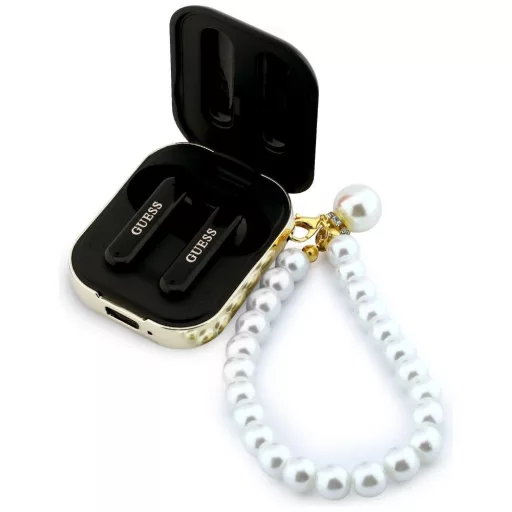 GUESS TWS Pearl Strap vezeték nélküli fülhallgató GUE00592 fekete