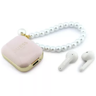   GUESS TWS Pearl Strap vezeték nélküli fülhallgató GUE005292 rózsaszín