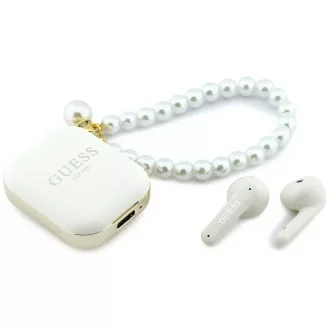   GUESS TWS Pearl Strap vezeték nélküli fülhallgató GUE005327 fehér