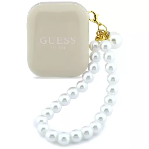 GUESS TWS Pearl Strap vezeték nélküli fülhallgató GUE005326 bézs